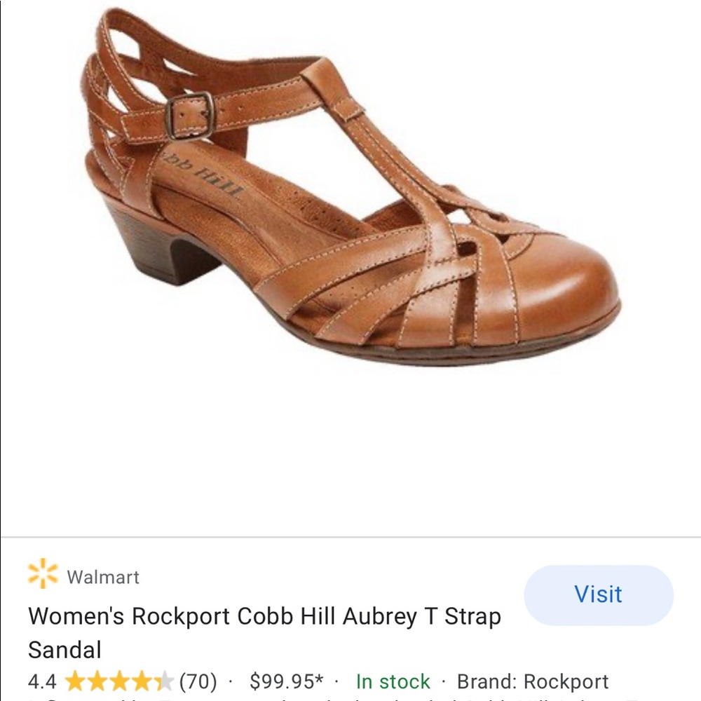 Cobb Hill Aubrey T strap shoes